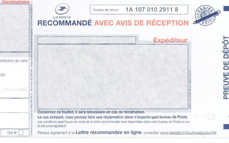 Notification de mise en demeure